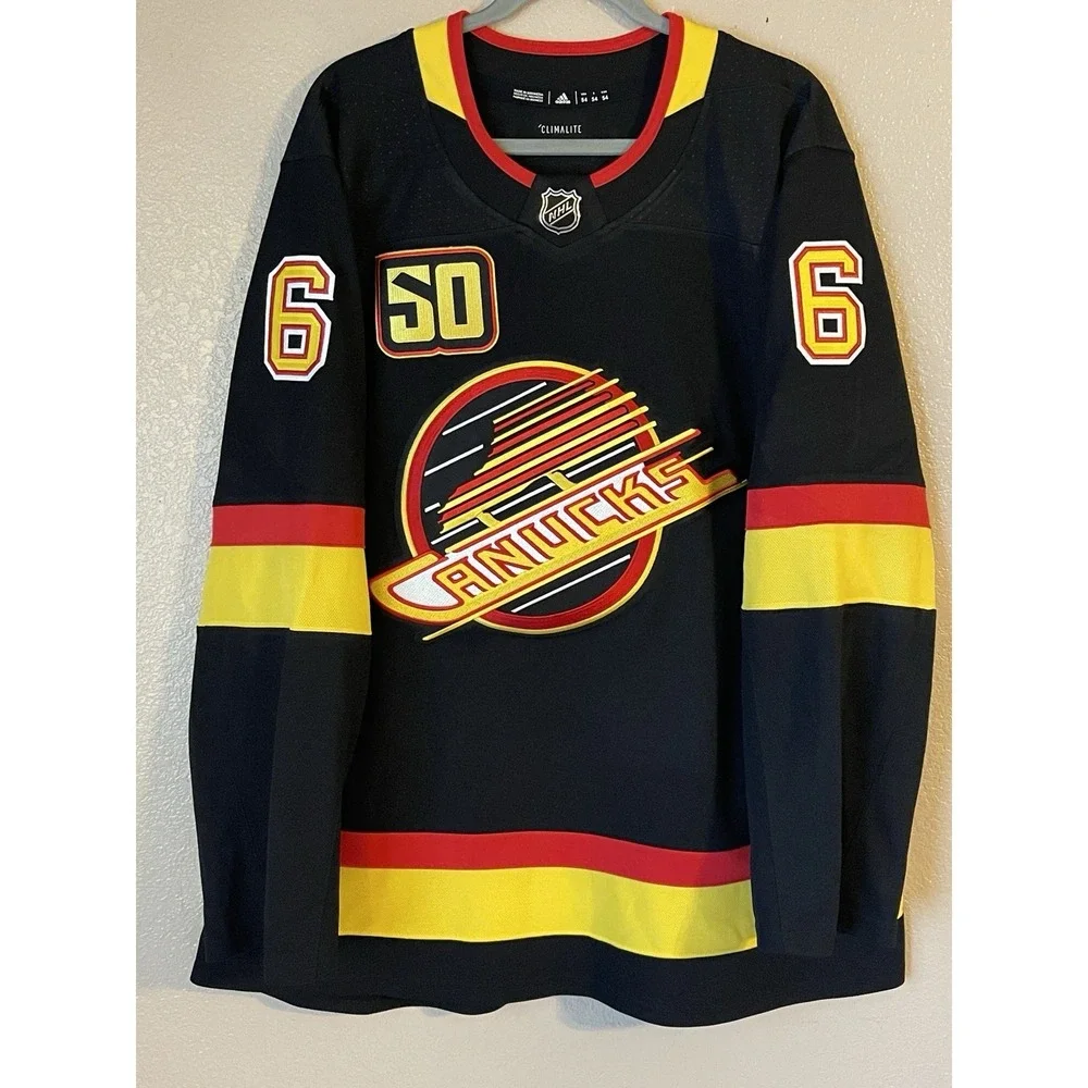 Men's 54 NWOT Vancouver Canucks Brock Boeser #6 Adidas Skate Alternate Jersey